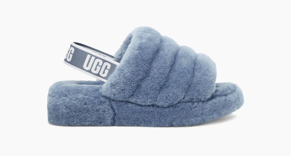 Ugg Slides Canada - Ugg Women's Fluff Yeah Blue